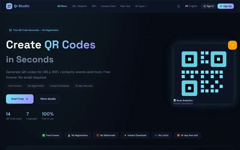 Freeqrstudio screenshot