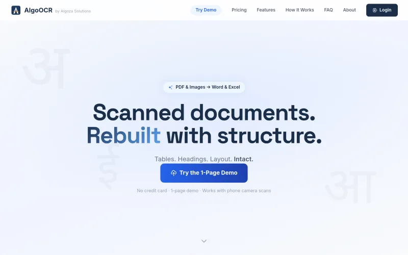 Algoocr screenshot