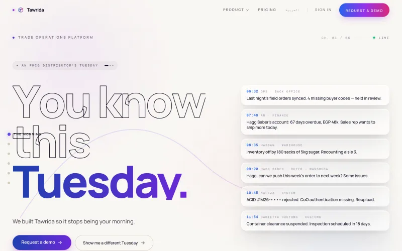 Tawrida — The Trade Operations Platform for Distributors & Exporters screenshot
