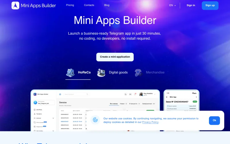 Miniappsbuilder screenshot