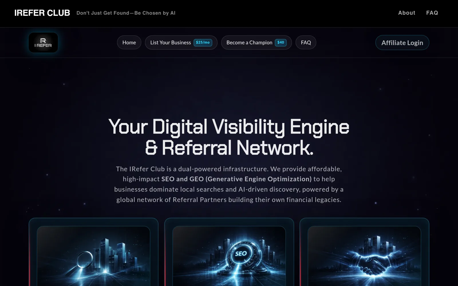 Ireferclub screenshot