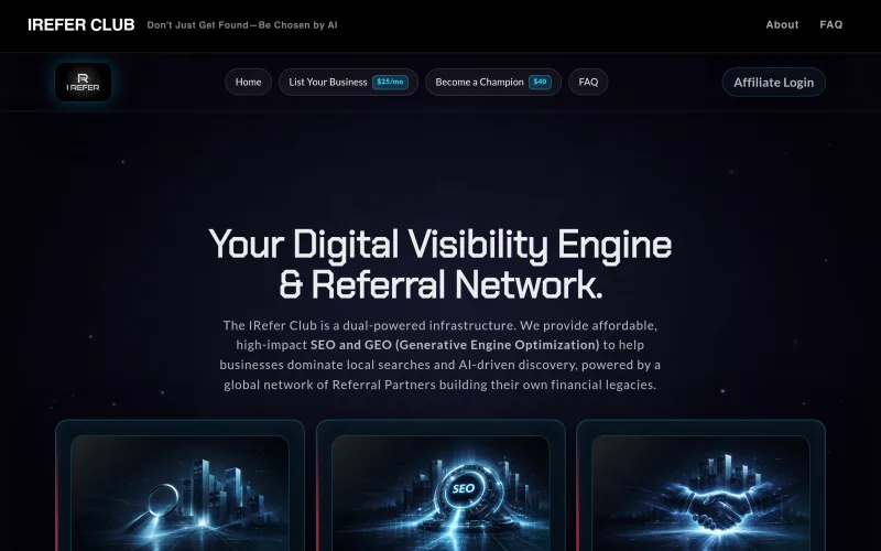 Ireferclub screenshot