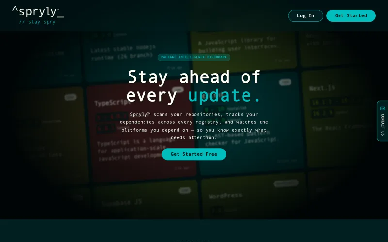 Spryly™ — Package Version Intelligence screenshot