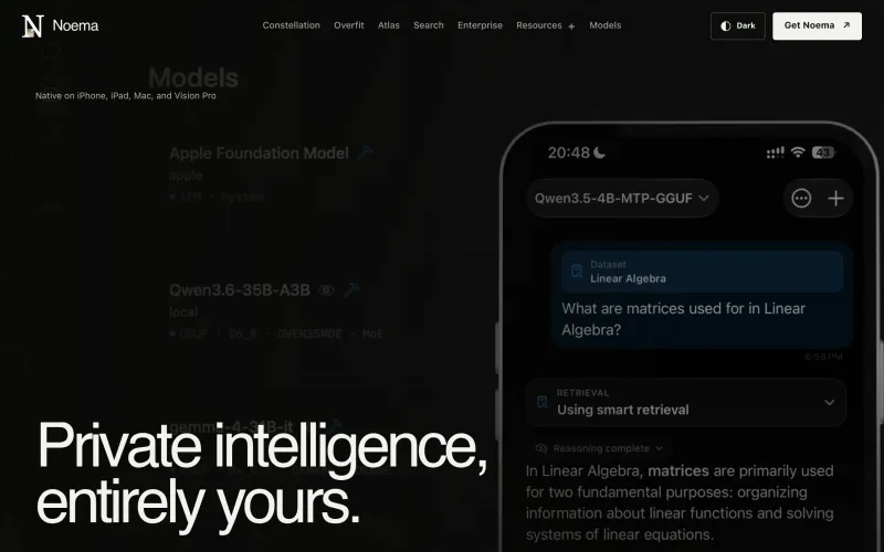 Noema - Private local AI screenshot