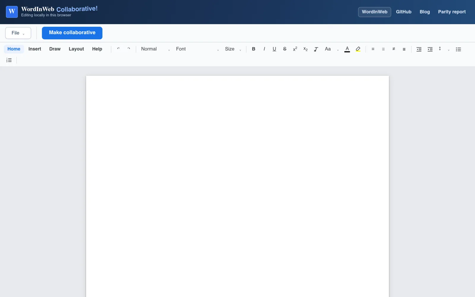 wordinweb collab — anon-share demo screenshot