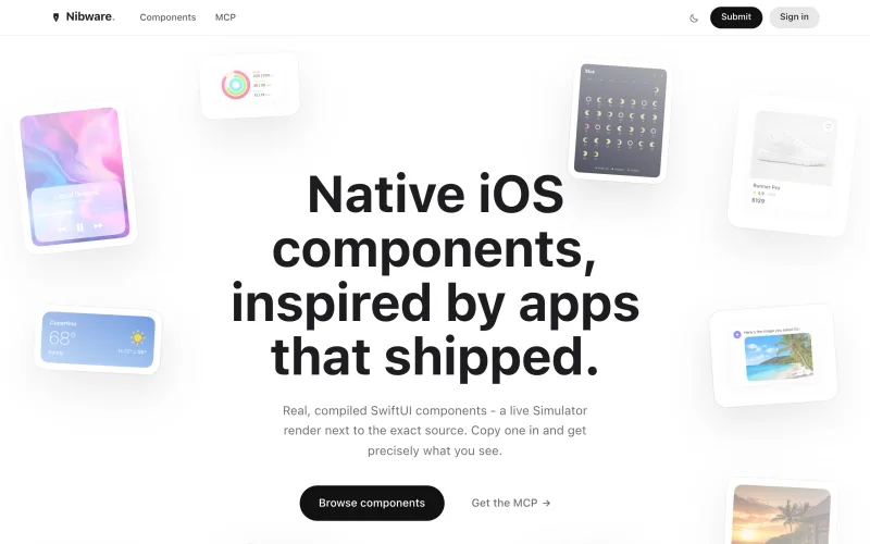 Nibware - Real SwiftUI components you can copy and paste. screenshot