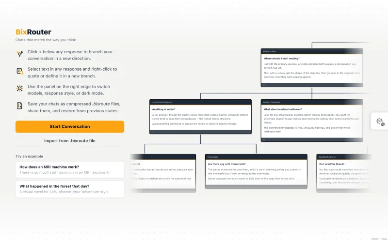 BixRouter screenshot