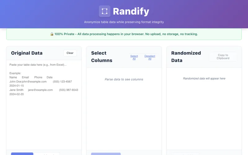 Randify screenshot
