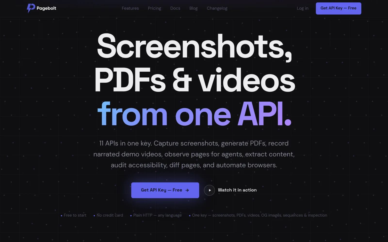 Pagebolt screenshot