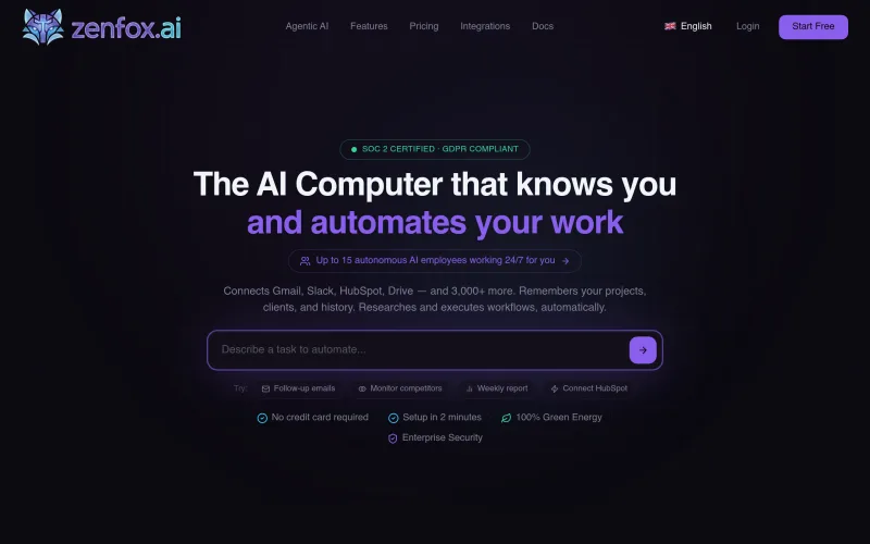 Zenfox screenshot