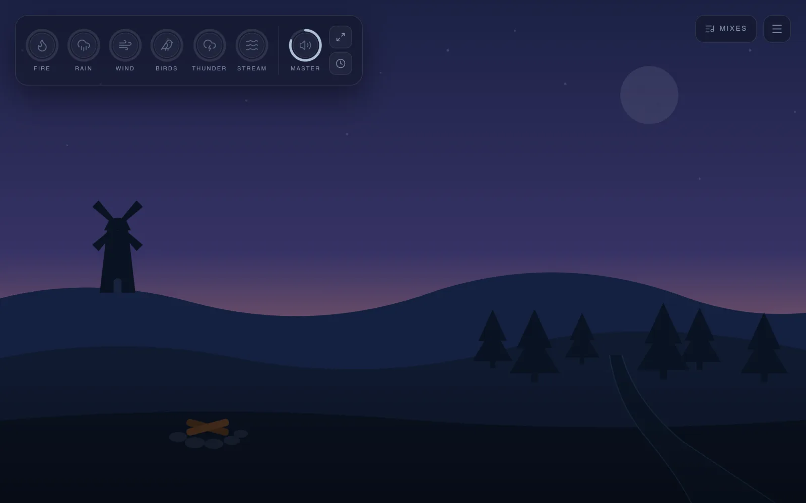Relaxing With Me — Free Ambient Sound Mixer for Sleep & Focus screenshot