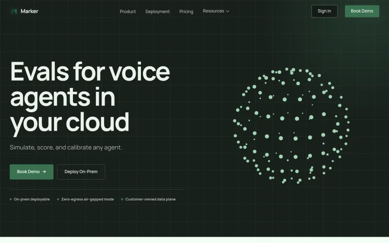 Marker | The agent verification platform screenshot