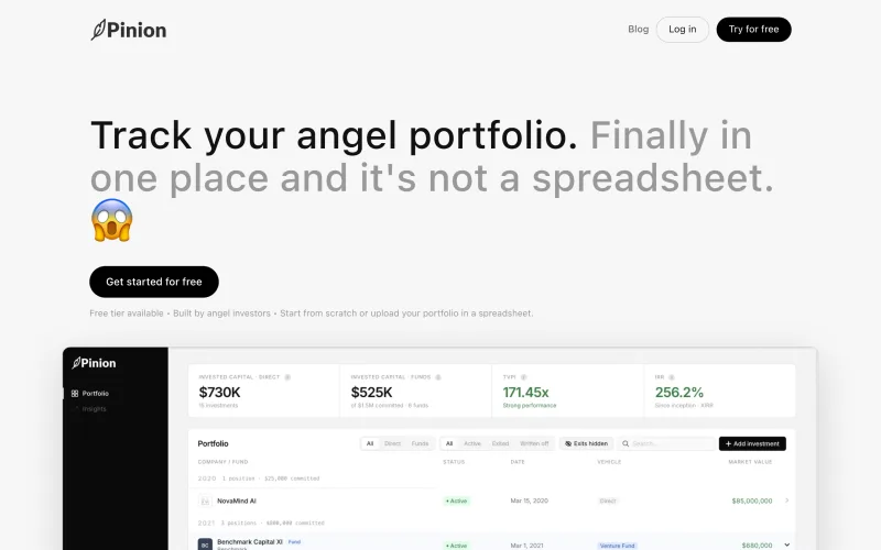 Pinion screenshot
