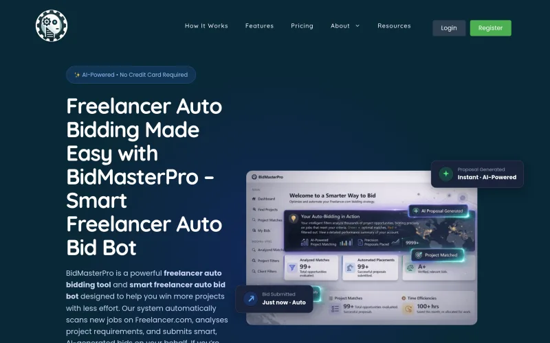 Bidmasterpro screenshot