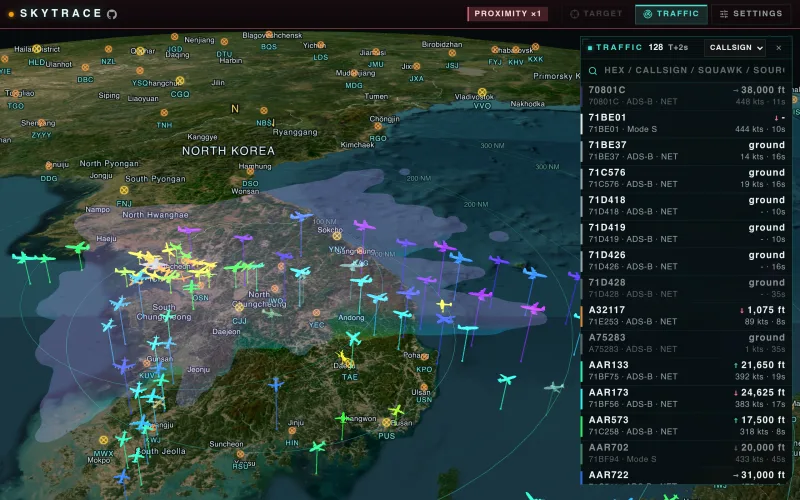 Skytrace screenshot