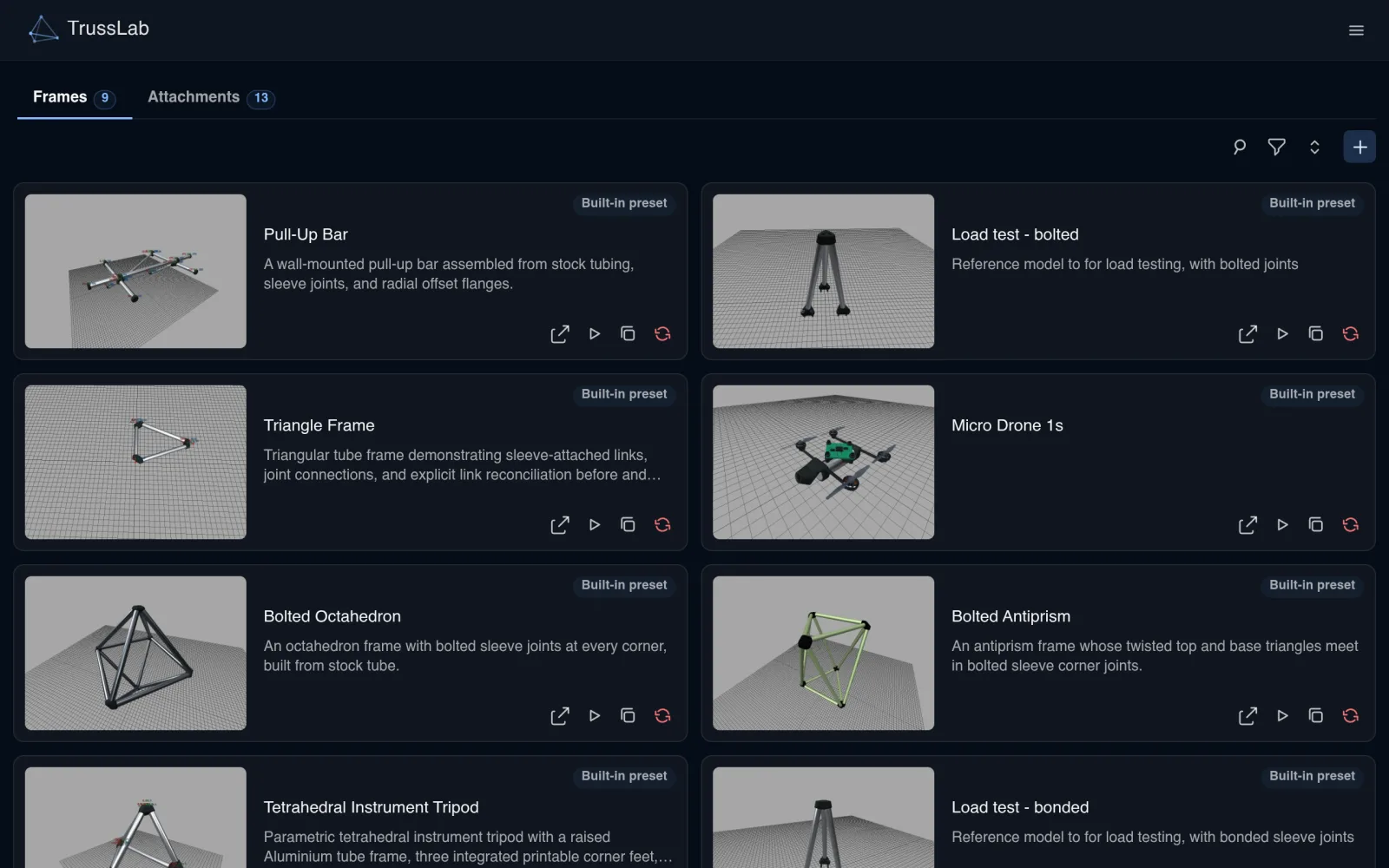 TrussLab screenshot