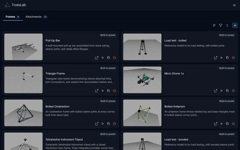 TrussLab screenshot