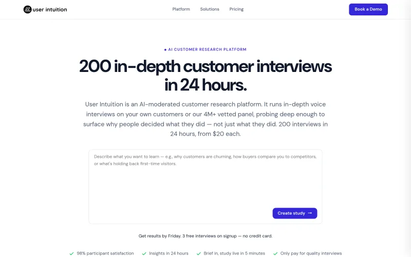 Userintuition screenshot