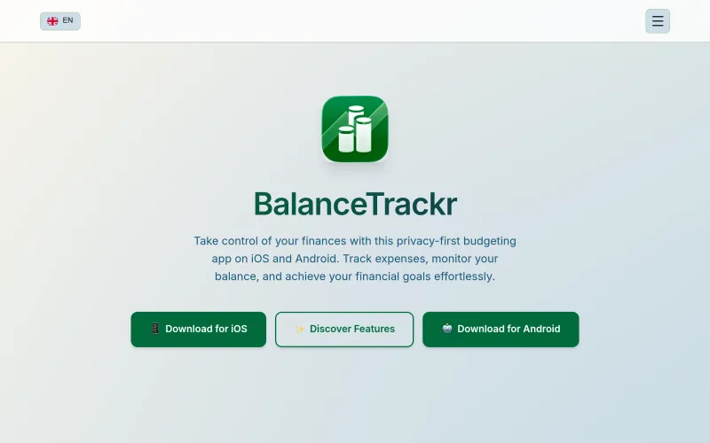 Balancetrackr screenshot