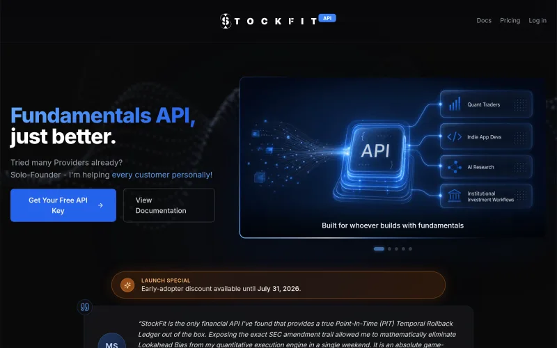 Stockfit screenshot