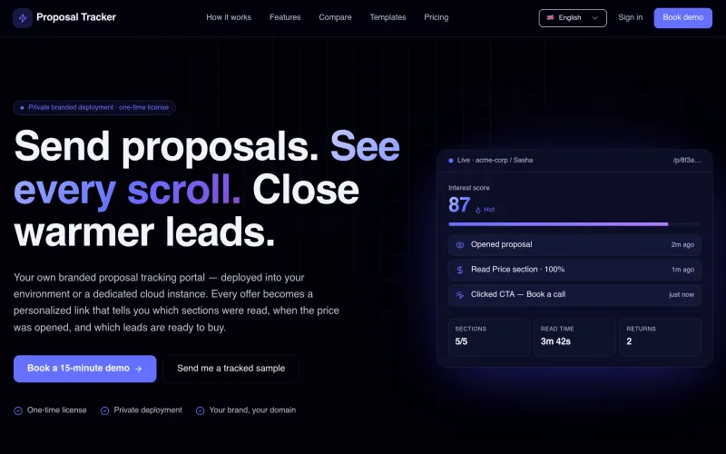 Proposals screenshot