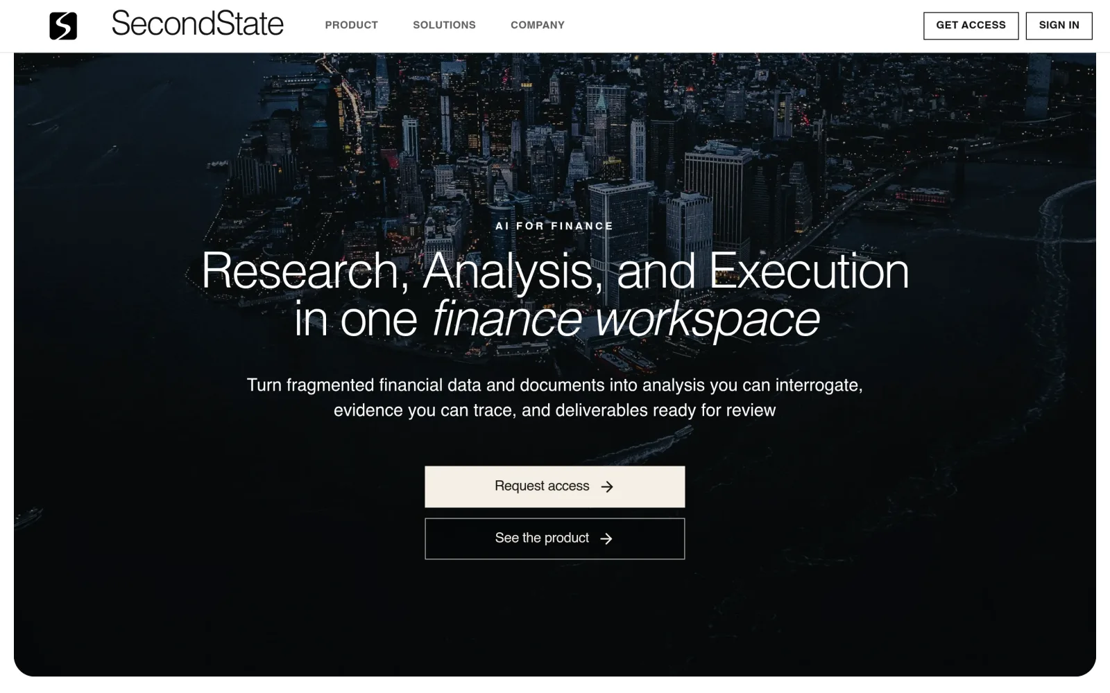 SecondState — AI for Finance screenshot