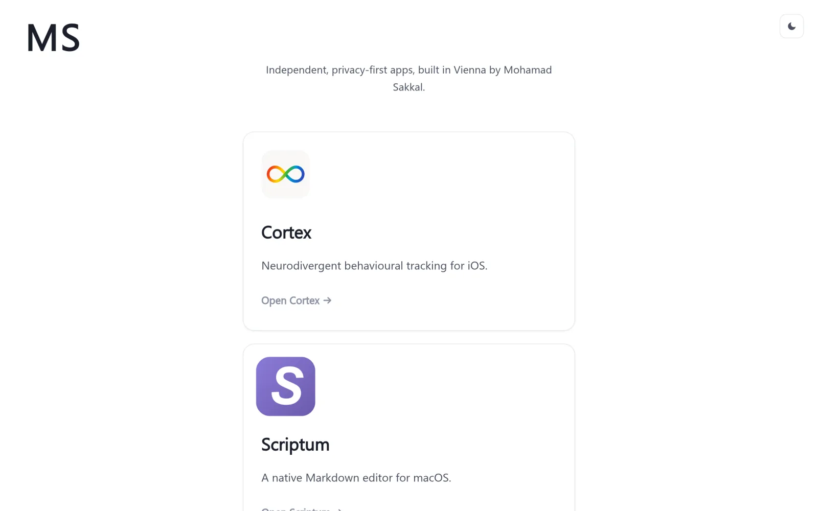 MS, apps built in Vienna screenshot