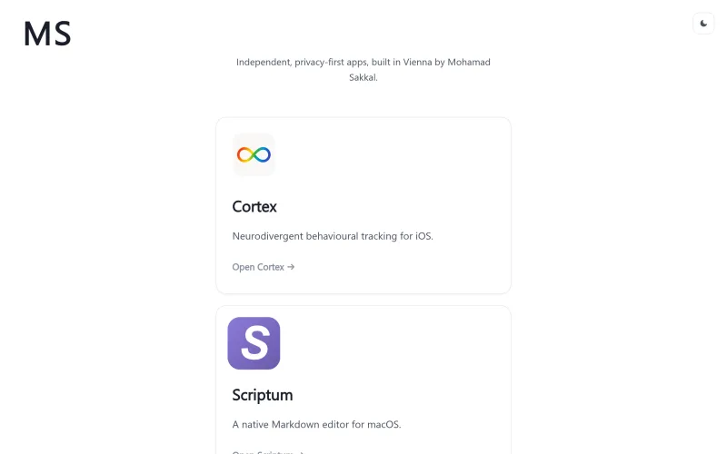 MS, apps built in Vienna screenshot
