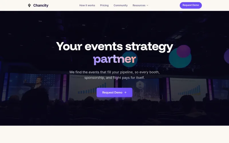 Chancity, Event Intelligence for B2B Pipeline screenshot