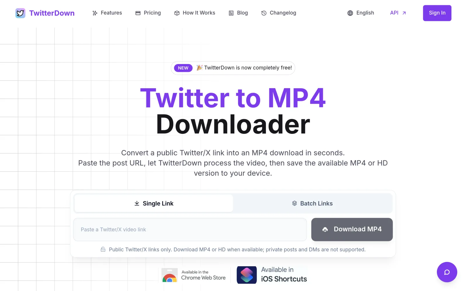 Twitterdown screenshot