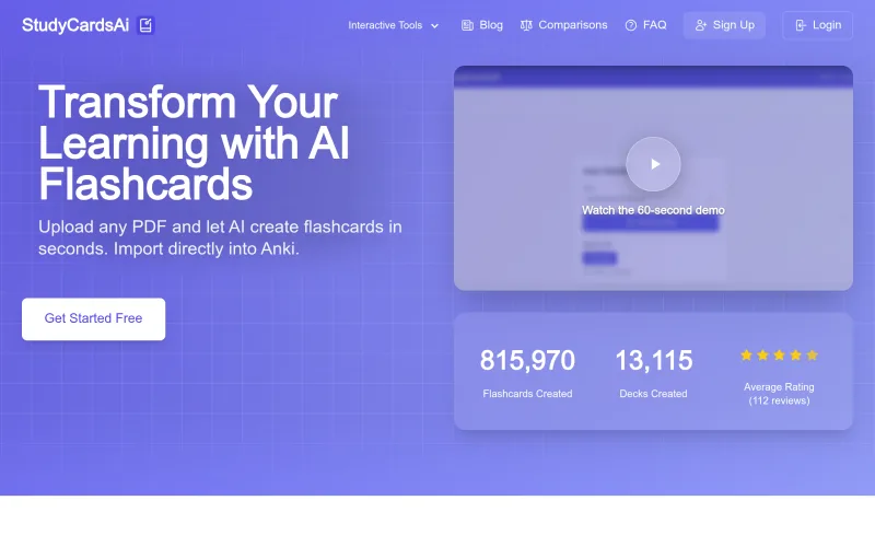 StudyCards AI | AI-Powered Flashcard Generation screenshot
