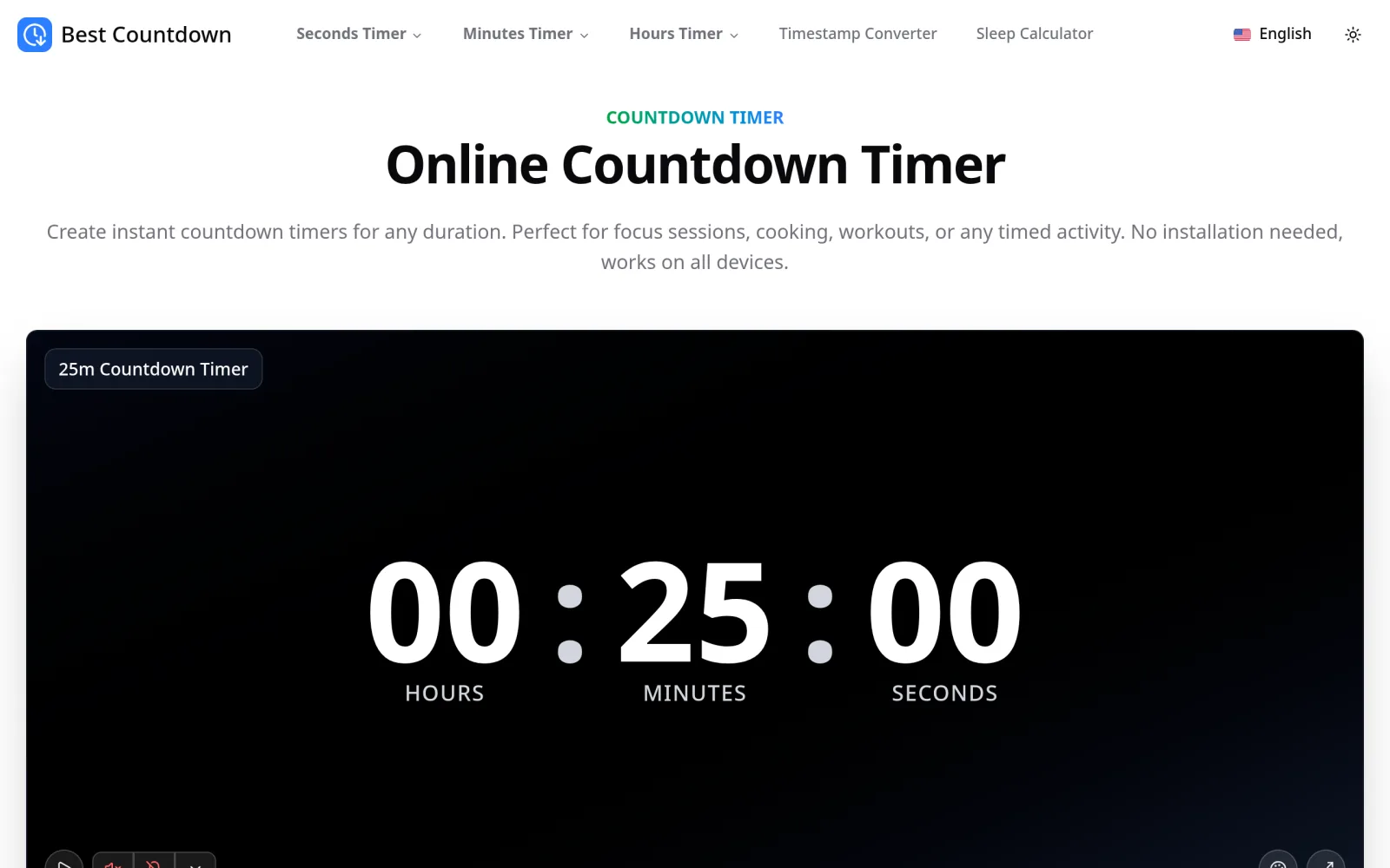 Bestcountdown screenshot