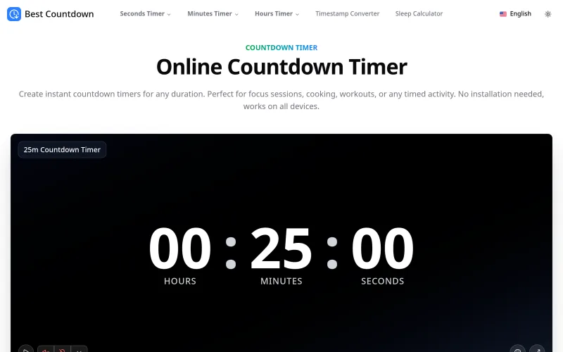 Bestcountdown screenshot