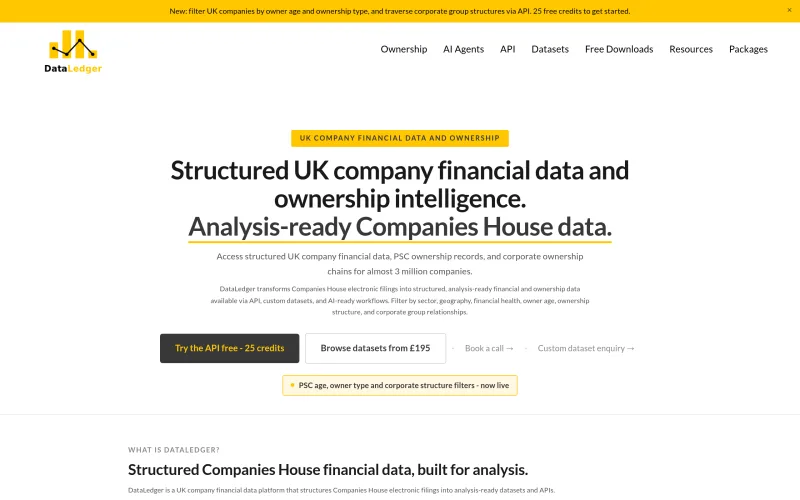 Dataledger screenshot