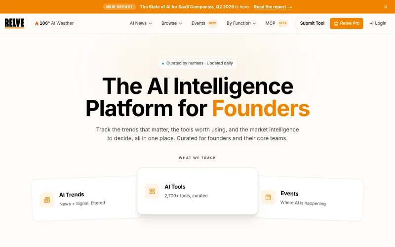 AI Trends and Tools: Trusted Intelligence | Relve screenshot