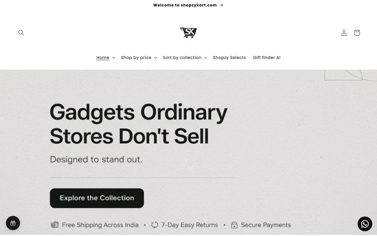 Shopzykart screenshot