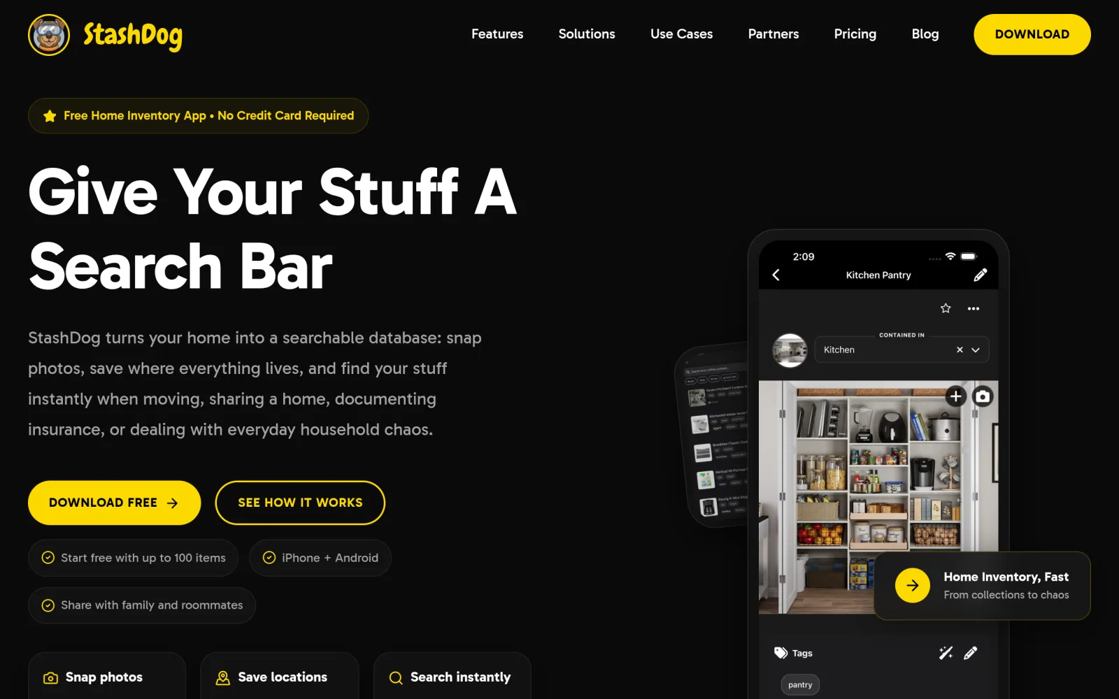 StashDog — Home Inventory App | Track & Find Everything You Own screenshot