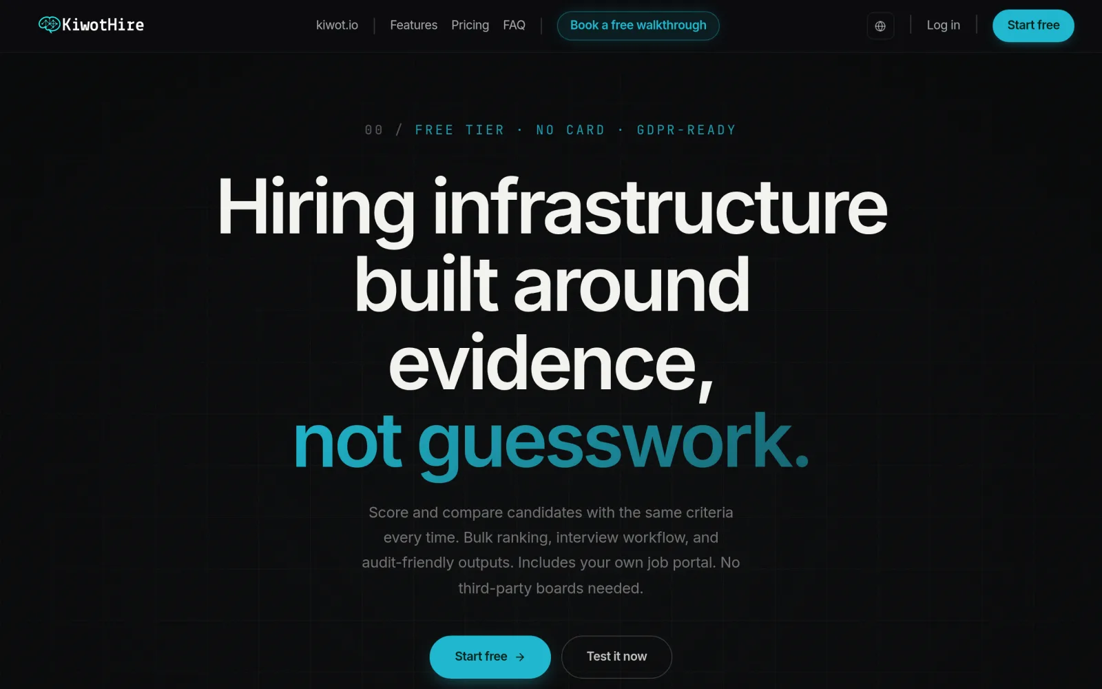 Hire screenshot