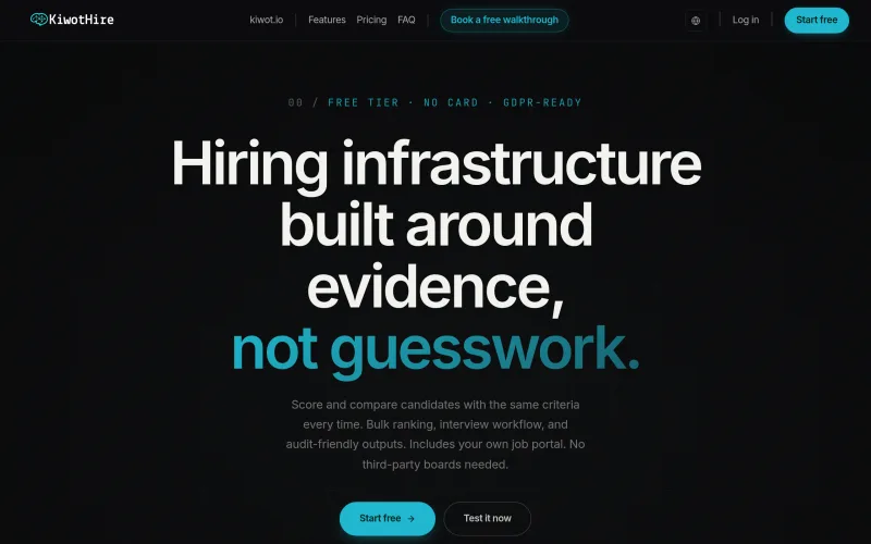 Hire screenshot