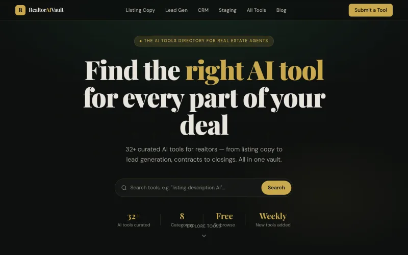 Realtoraivault screenshot