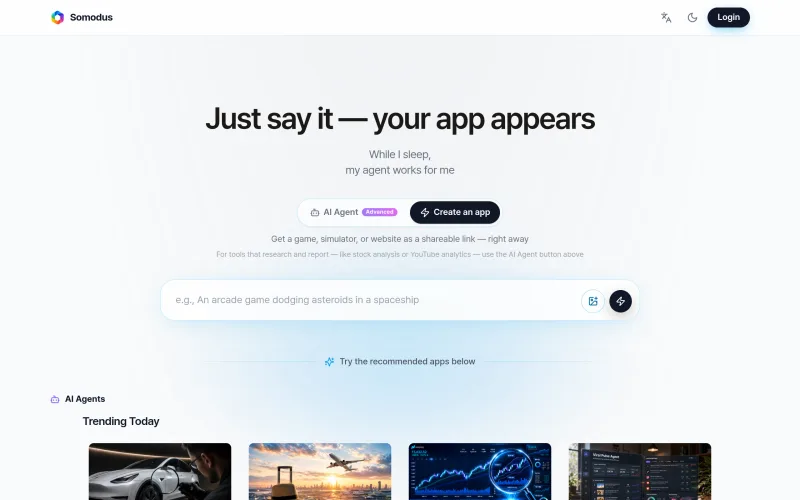 Somodus — Build Your Claude AI Agent (No-Code) screenshot