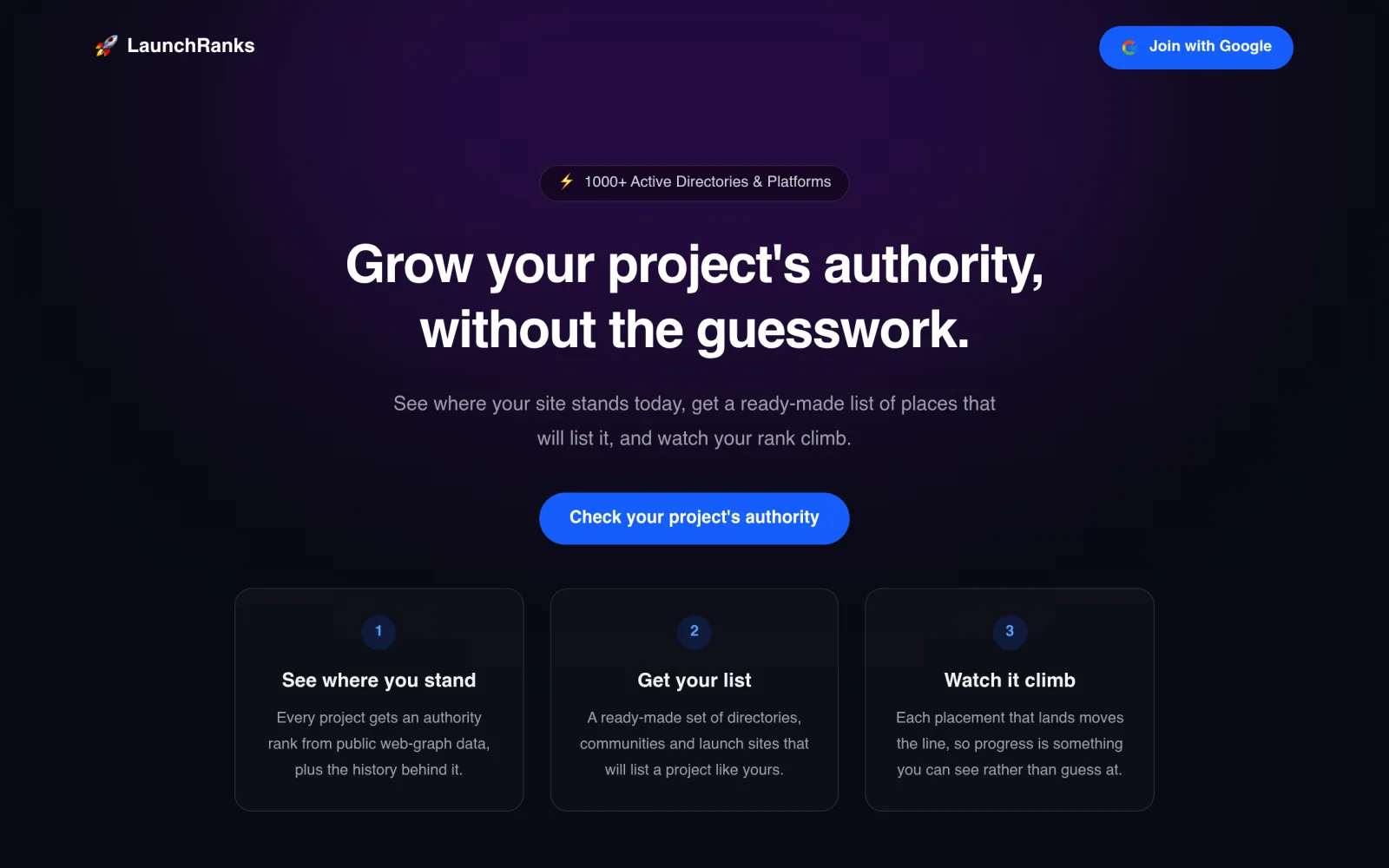 LaunchRanks - Rank & grow your project at launch screenshot