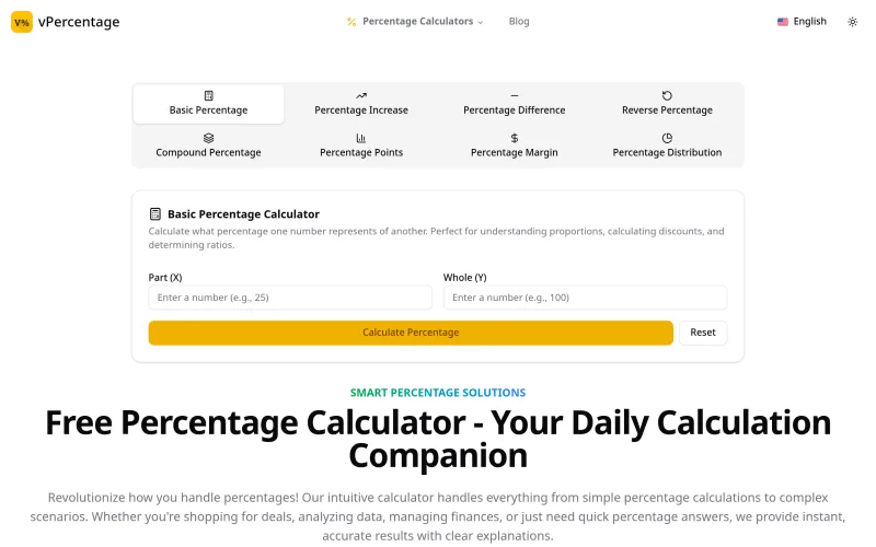 Vpercentage screenshot