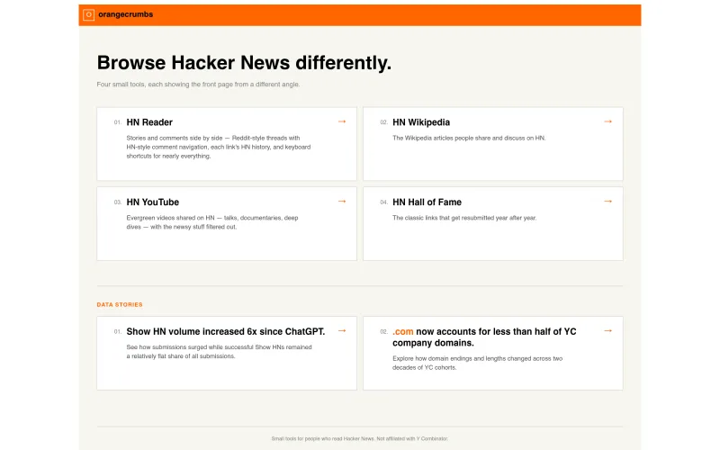 OrangeCrumbs screenshot