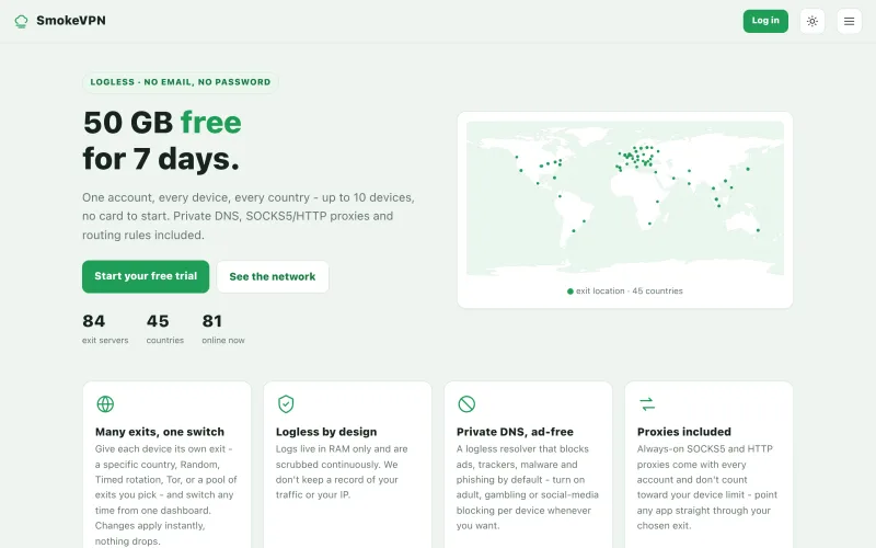 SmokeVPN - Your centralized VPN command center screenshot