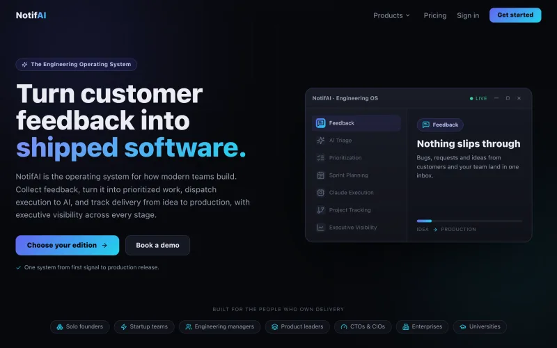 NotifAI — Run and approve your AI coding agents from your phone screenshot