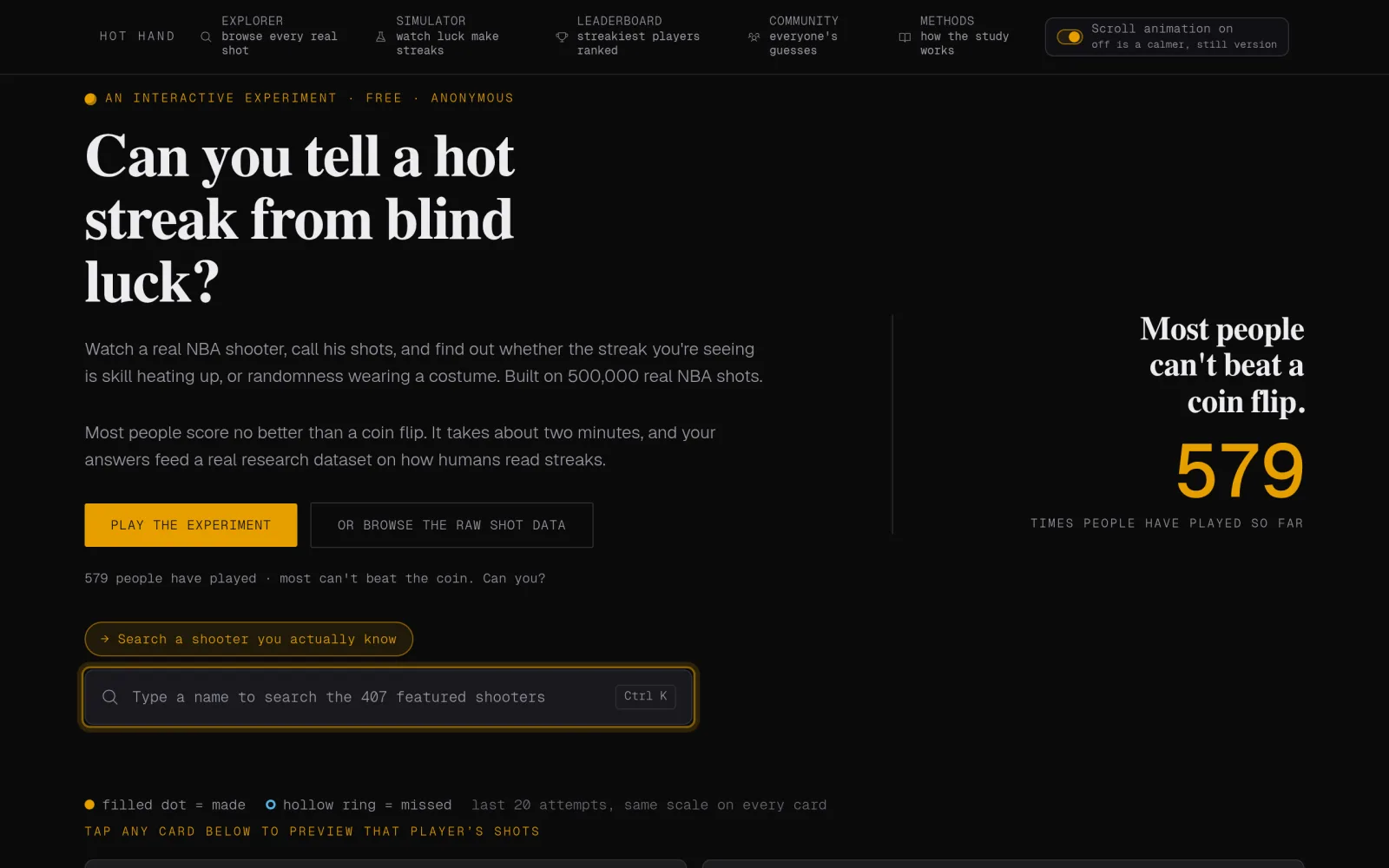 Hot Hand Project: My NBA Data Experiment screenshot