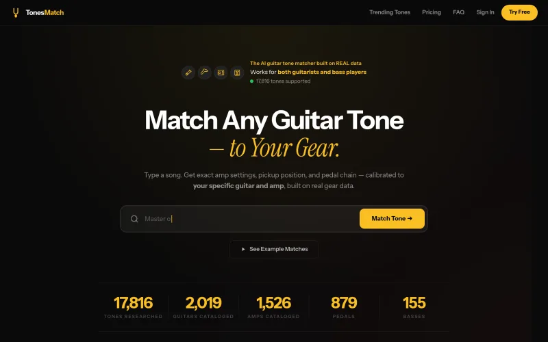 Tonesmatch screenshot