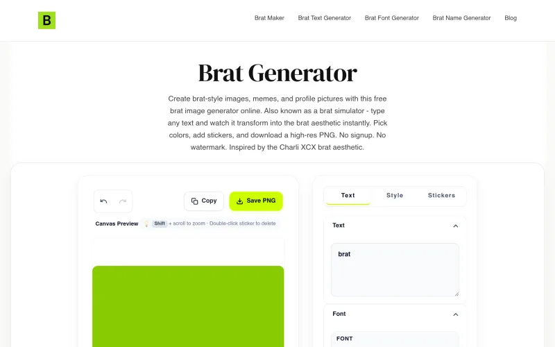 Ibratgenerator screenshot