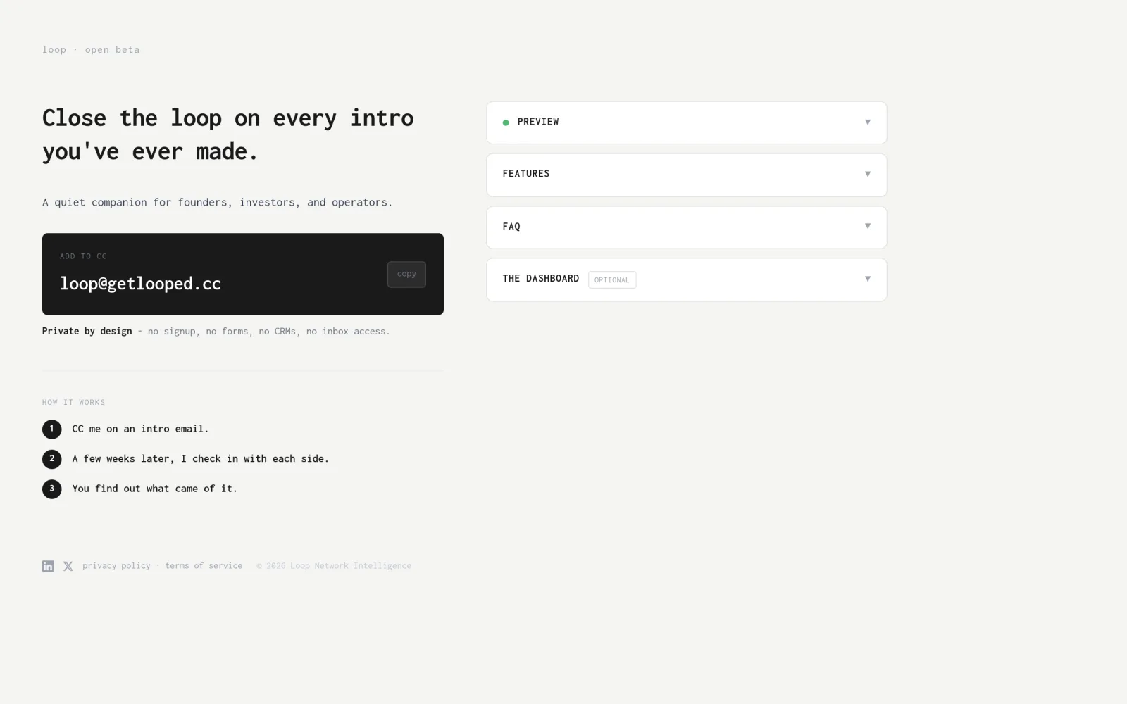 Loop - Network Intelligence screenshot